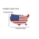 USA Flag Lapel Pin Cute Coat of Arms of United States American Map Flag National Emblem Brooch Button Badges Lapel Pins