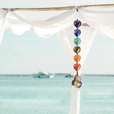 7 Chakras Crystal Hanging Ornament Mysterious Charming Car Hanging Pendant Handmade Natural Stone Ornaments