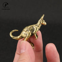 Vintage Brass Kangaroo Figurines Miniatures Tea Pets Crafts Desktop Small Ornaments Animal Statue Home Decors Accessories Gifts