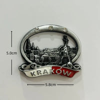 Poland 3D Fridge Magnets Tourism Souvenir Resin Refrigerator Magnets Sticker Collection Handicraft Gift Home Decoration Articles