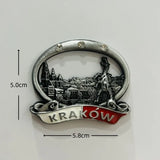 Poland 3D Fridge Magnets Tourism Souvenir Resin Refrigerator Magnets Sticker Collection Handicraft Gift Home Decoration Articles