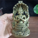 Bronze Color Vishnu Statue Hindu Ganesha Shiva Buddha Figurine Sculpture Room Office Home Decoration India God Feng Shui Crafts