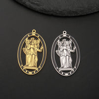 1pc Triple Moon Goddess Charms Stainless Steel Amulet Pendants Pray For You DIY Your Own Jewerly Wholesale Available