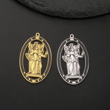 1pc Triple Moon Goddess Charms Stainless Steel Amulet Pendants Pray For You DIY Your Own Jewerly Wholesale Available