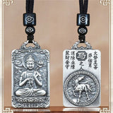 Eight Patronus Buddha Tathagata Avalokitesvara Amitabha Necklace Male Jewelry Zodiac Pendant Necklace For Women Men Amulet