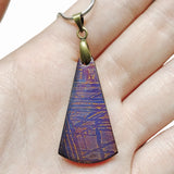 Natural Iron Meteorite Material Pendant Muonionalusta Iron Meteorite Necklace Meteorite Specimen Collection
