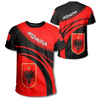 Albania Flag Men's New Summer Short-Sleeved Round Neck Short-Sleeved T-Shirt Breathable Quick-Drying Cool Sports Top
