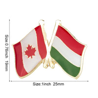 Flag Laple Pin Badge Brooch Canada friendship Ethiopia Ireland Brazil Pakistan Belgium Poland Germany Russia Philippines Finland