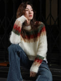 Christmas Red Sweater 2025 Autumn and Winter New Lazy Wind Thick Retro Design Knitted Pullover Winter Clothes Women