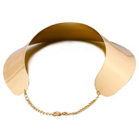 Large Metal Torque Necklace Set Gold Color Women Statement Big Stud Earrings African Jewelry Sets Femmes Indian Accessorie 2022