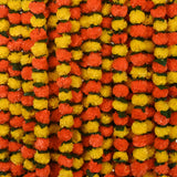 5-50pcs Marigold Flower Garland For Decoration Artificial Flowers 5 feet Diwali Pooja Mexican Party Fiesta Day of The Dead