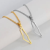 Anniyo Israel Pendant Necklace Jewelry Stainless Steel #323501
