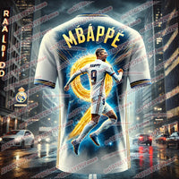 Hot Selling Mbappe Fashion Printed Men's Collection Commemorative Jersey T-shirt Daily Outdoor Breathable Quick Drying Top