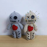 Halloween Scray Voodoo Dolls Majic Creepy Ghost String Plush Pin Needle Holder Horror Christmas Ornaments For Witchcraft Trick