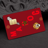 Morocco Map Flag  Card Stickers  Holographic Sticker Film Skin Cover for Credit Debit Card
