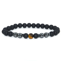 Anti-Swelling Black Obsidian Anklet Bracelet Treatment  Adjustable Weight Loss Magnetic Therapy Magnet Anklet Bracelet Women Men