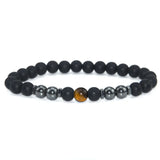 Anti-Swelling Black Obsidian Anklet Bracelet Treatment  Adjustable Weight Loss Magnetic Therapy Magnet Anklet Bracelet Women Men