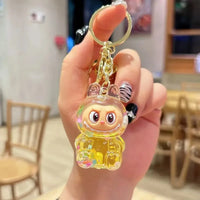 Acrylic Keychain with Flowing Sand Toy Figure Bag Accessory Cute Blind Box Decoration Gift Key Chain from Mainland China
