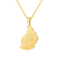 Multiple Countries Map Pendant Necklaces for Woman Man Gold Color IN USA HT ML MU CM PL UAE Africa CZ Map Unisex Jewelry Gift