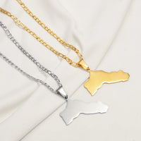 Anniyo 4.5CM Kurdistan Pendant and Neckalces for Women Men Stainless Steel Jewelry  #546362