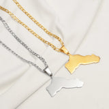 Anniyo 4.5CM Kurdistan Pendant and Neckalces for Women Men Stainless Steel Jewelry  #546362