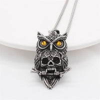 Retro Devil Mask Pendant Japanese Samurai Style Punk Pendant Necklace Men's Gothic Halloween Jewelry Gift