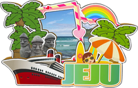 Decorative Magnets for Suwon  Incheon Busan Jeju Seoul South Korea City Landmark Souvenirs 3D Wooden Fridge Stickers
