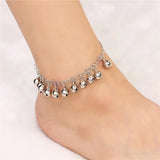 Fashionable Single-layer Minimalist Style Small Bell Pendant Alloy Ladies' Jewelry Ankle Chain