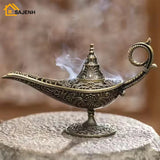 Antique Style Lamp Metal Incense Burner Scented Unscented Candle Holder Home Decor Gift Arabic Incense Burner
