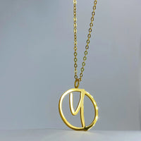 Customized logo necklace with personalized cutting of any logo/shape/icon/pattern necklace as a gift for friends