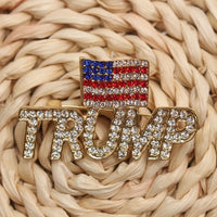hot selling campaign creative trump america flag brooch high qualtiy patriotic badges pin