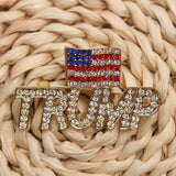 hot selling campaign creative trump america flag brooch high qualtiy patriotic badges pin