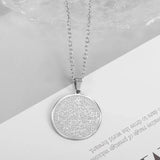 Stylish Peace Map Stainless Steel Pendant Necklace for Men Women Arabic African Jamaican Amulet Jewelry