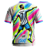 2025-26 CHATGPT Original Design New Arriavl The Goat Design Football Jersey Training Kit Oversized O-neck Soccer Tee