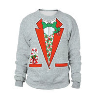 Men Women Llama Ugly Christmas Sweatshirt 3D Funny Print New Year Eve Xmas Sweater Couples Pullover Holiday Party Jumper Tops