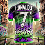 2025/26 Hot Selling Ronaldo's Fresh and Cool Summer Sports Shirt, Breathable, Quick drying, Comfortable T-shirt for Daily Use