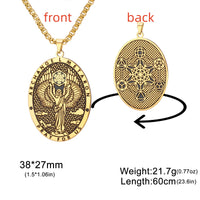 Jeshayuan 1pc Metatron's Cube Necklace Archangel Metatron Necklace Medal Pendant Protection Religious Amulet Jewelry For Men