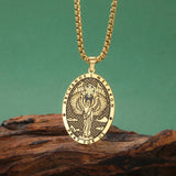 Jeshayuan 1pc Metatron's Cube Necklace Archangel Metatron Necklace Medal Pendant Protection Religious Amulet Jewelry For Men
