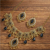 Water Drop Pendant Hollowed-out Tassel Jewelry Set Hollowed Out Ethnic Style Women Jewelry Set Vintage Exaggeration