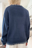 Warm Knitted Sweater Mujer for Women, Perfect for Christmas
