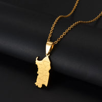 Anniyo 2025 Italy Sardegna Pendant Neckalces for Women Girls Sardinia Stainless Steel Jewelry #504562
