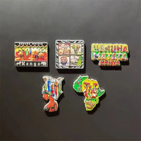 Kenya Africa Travelling Souvenirs Fridge Magnets Creative Home Decoration Resin Fridge Magnetic Stickers