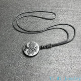 Natural Genuine Obsidian Life Tree Necklace Pendant Healing Crystal Guardian Jade Pendant Male and Female Jade Necklace Jewelry