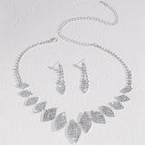 Ladies' Fashion Design Geometric Series Set Necklace Earrings Jewelry Set Suitable for Wedding, Party, Festival Gifts