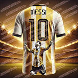 MESSI Fan football Jersey 2025 Luxury Commemorative T-shirt for Men Comfortable Fashion Personalized Daily Streetwear Shirt