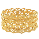 Anniyo 4 Pieces/Lot Wholesale Ethiopian Gold Color Bangles Factory Price The Style of African Middle East Dubai Jewelry @086206