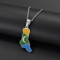 Anniyo Comores Map Necklaces for Women Comoros Jewelry Grand Comore Island @365321