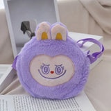 New ladies stylish slanted animals for winter furry 2024 funny cute cartoon children's Japanese single-shouldered funny bag