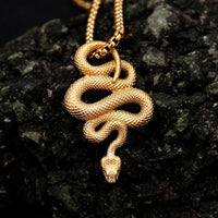 Fashion Vintage Creative Snake Pendant for Men Women Gothic Stainless Steel Animal Simple Necklaces Jewelry Gifts Dropshipping