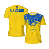 Fashion Ukraine Flag Graphic Football T Shirts For Men Summer Trend 3D National Emblem Printed T-shirts Casual Oversized Tees